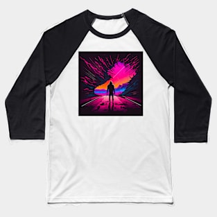 Synthwave apocalypse Baseball T-Shirt